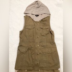 Olive Green Cargo Vest